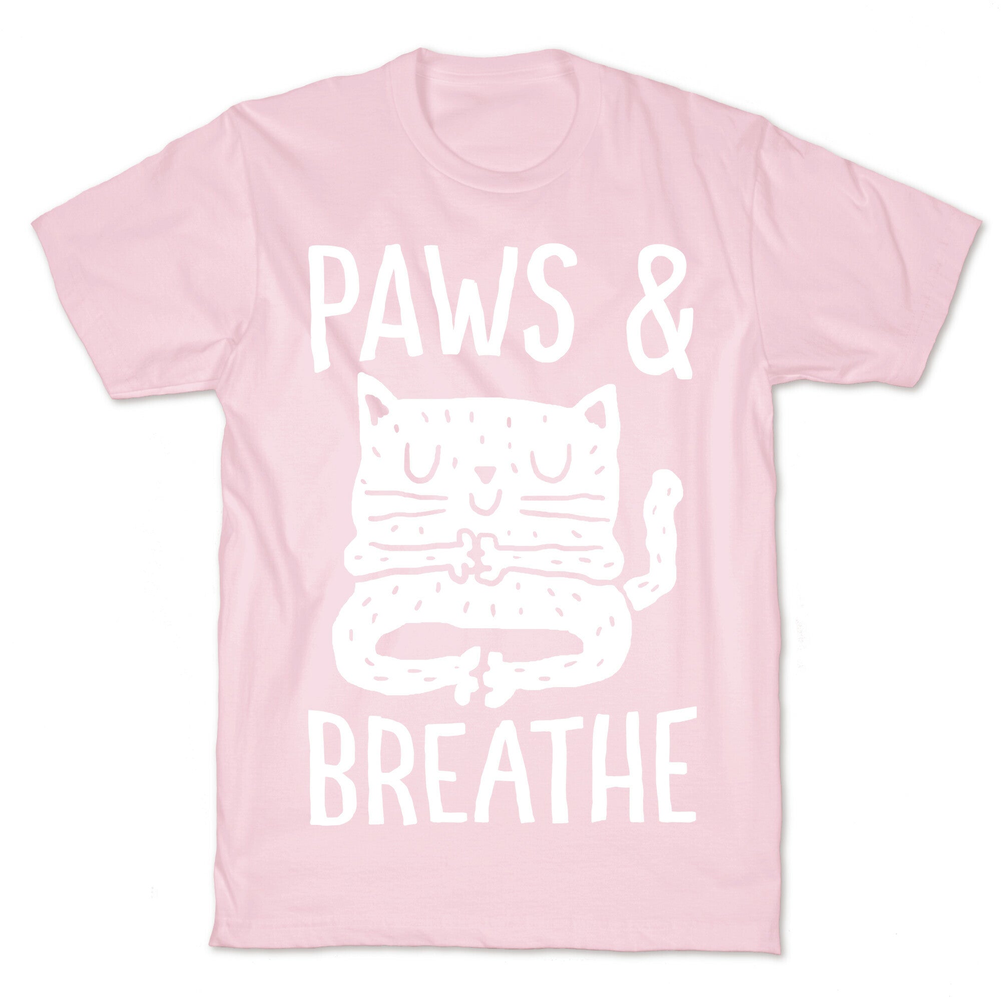 Paws And Breathe Yoga Cat T-Shirt